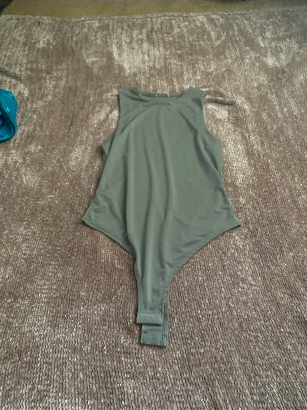 Kids Olive Green One-Piece Bodysuit